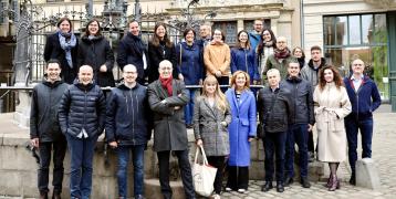 A group photo of the partners in Hanover